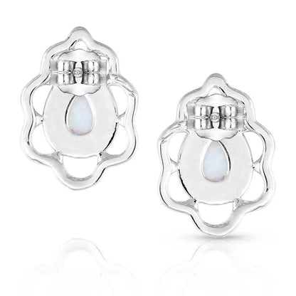 Montana Silversmiths Mystic Snowdrop Opal Post Earrings