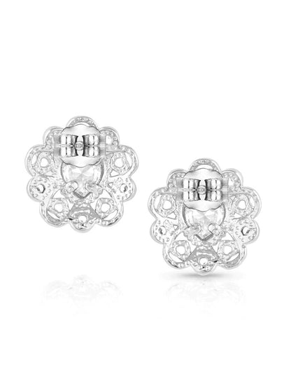 Montana Silversmiths Hidden Hearts Crystal Post Earrings