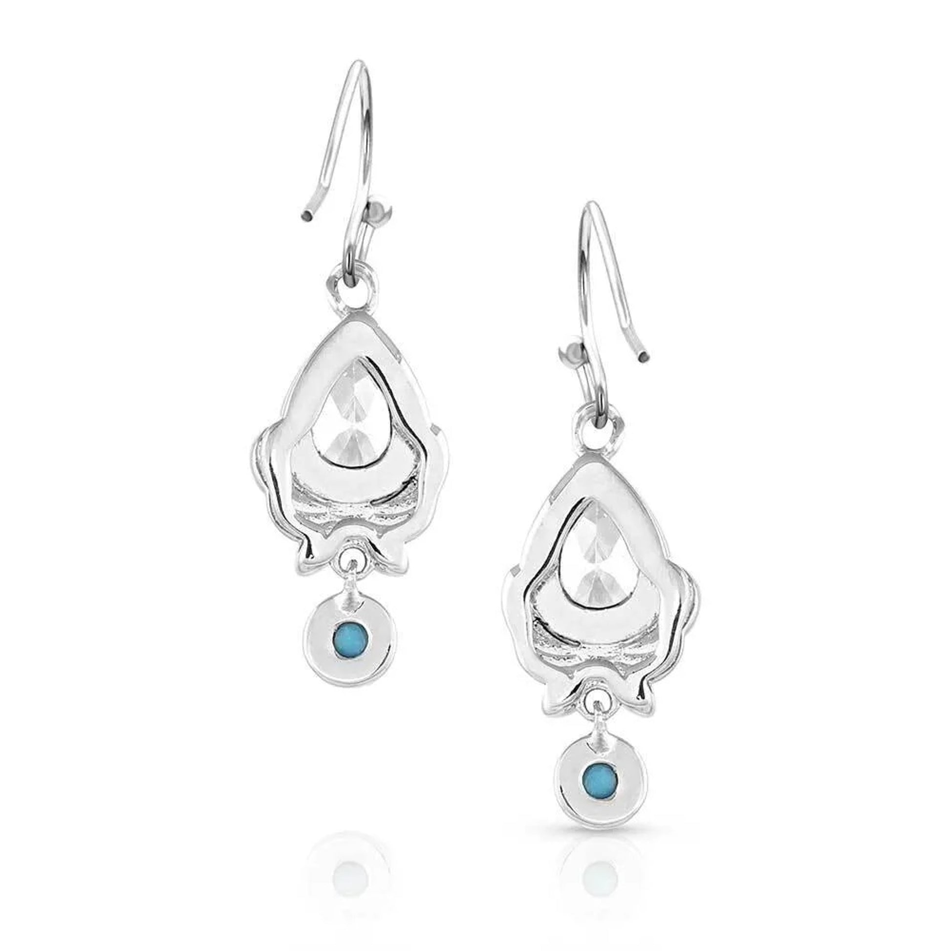Montana Silversmiths Western Zen Crystal Turquoise Earrings