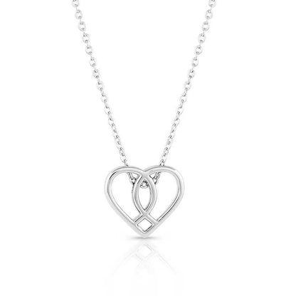Montana Silversmiths Connected in Faith Light Heart Necklace