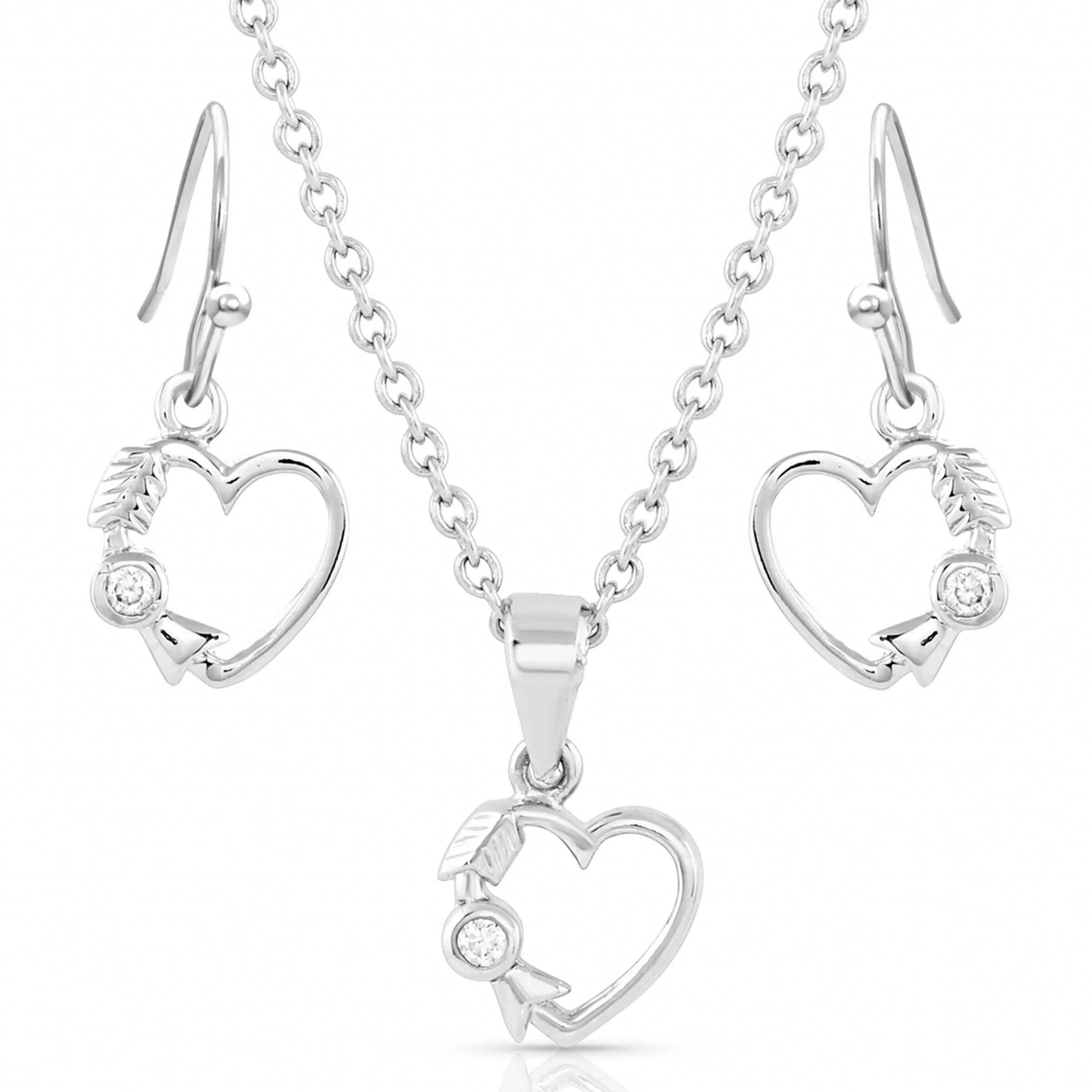 Montana Silversmiths Fiery Heart of Ice Jewelry Set