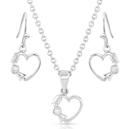 Montana Silversmiths Fiery Heart of Ice Jewelry Set