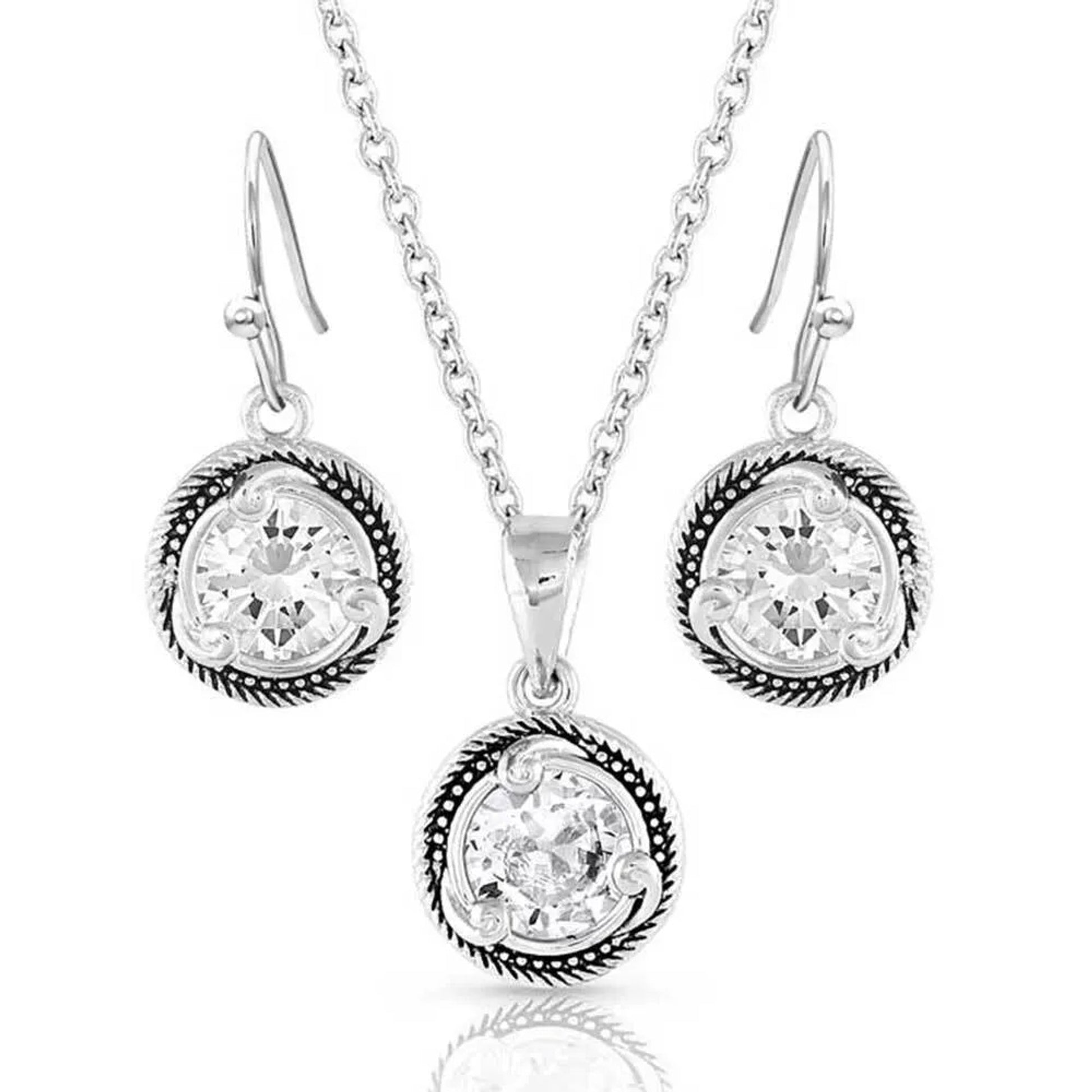 Montana Silversmiths Wild Stone Crystal Jewelry Set