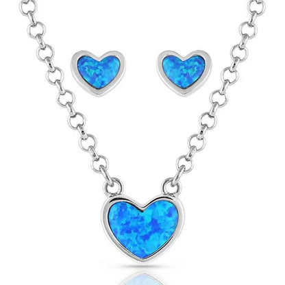 Montana Silversmiths Hidden Lake Glacial Pools Jewelry Set