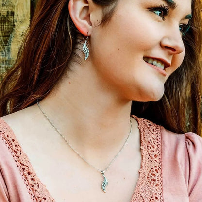 Montana Silversmiths All About The Curve Feather Jewelry Set