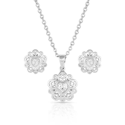 Montana Silversmiths Hidden Hearts Crystal Jewelry Set