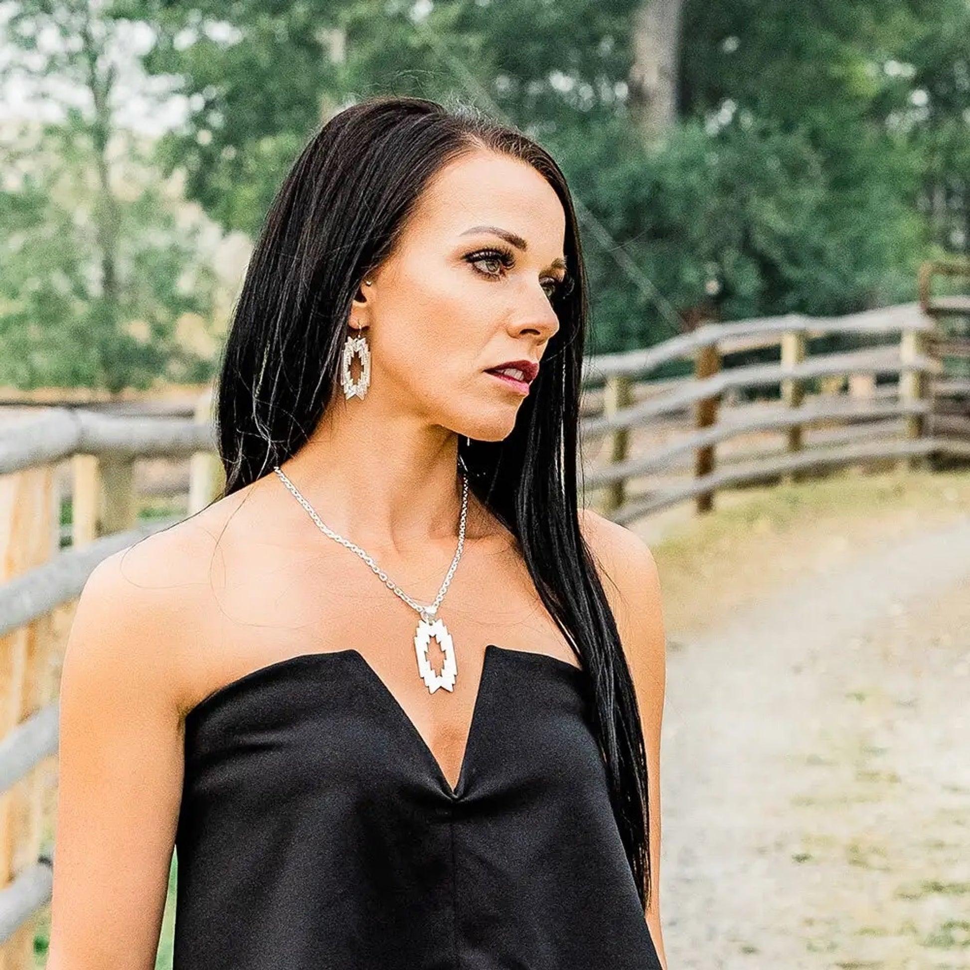 Montana Silversmiths Storm Cloud Geometric Necklace