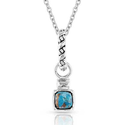 Montana Silversmiths Golden Rush Turquoise Pendant Necklace