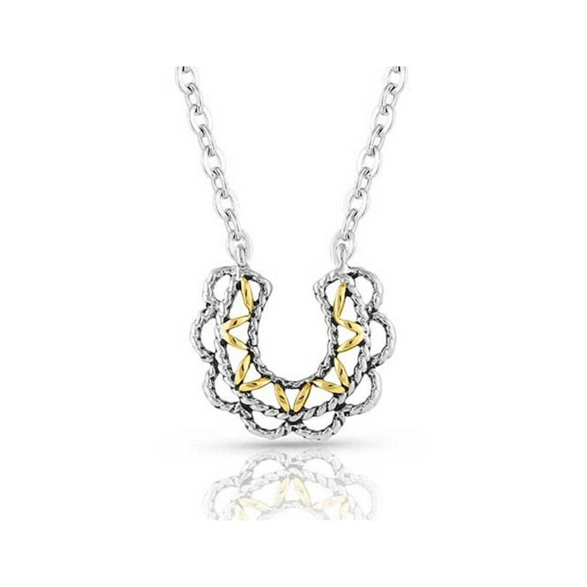 Montana Silversmiths Lucky Montana Gold Horseshoe Necklace