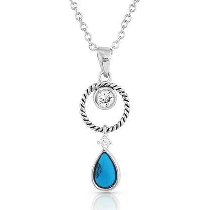 Montana Silversmiths Haloed Moon Rising Turquoise Necklace