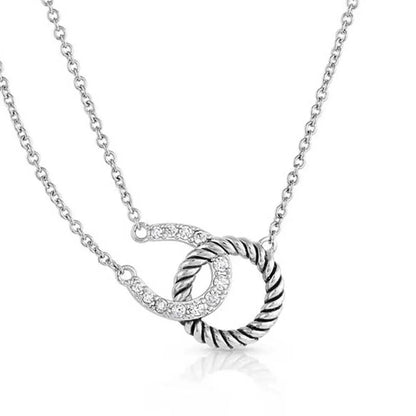 Montana Silversmiths Hooked On Luck Horseshoe Necklace
