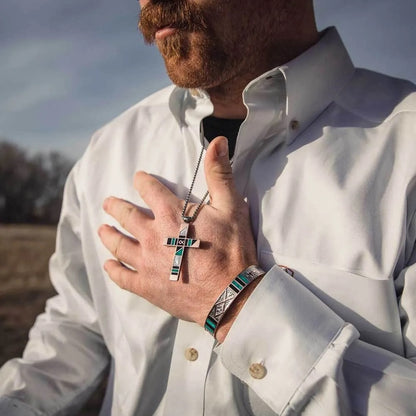 Montana Silversmiths Fishermen of Faith Cross Necklace