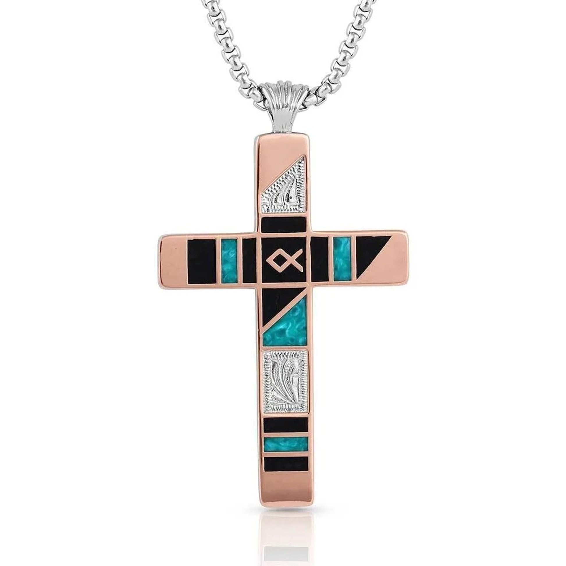 Montana Silversmiths Fishermen of Faith Cross Necklace