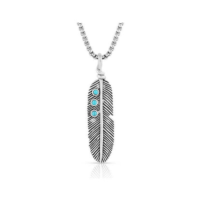 Montana Silversmiths Prairie Hawk Feather Pendant