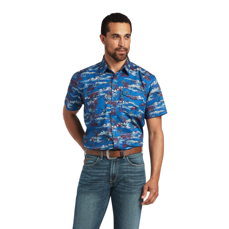 Ariat Mens VentTEK Western Fitted Shirt