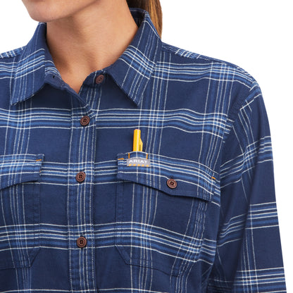 Ariat Ladies Rebar Flannel DuraStretch Work Shirt