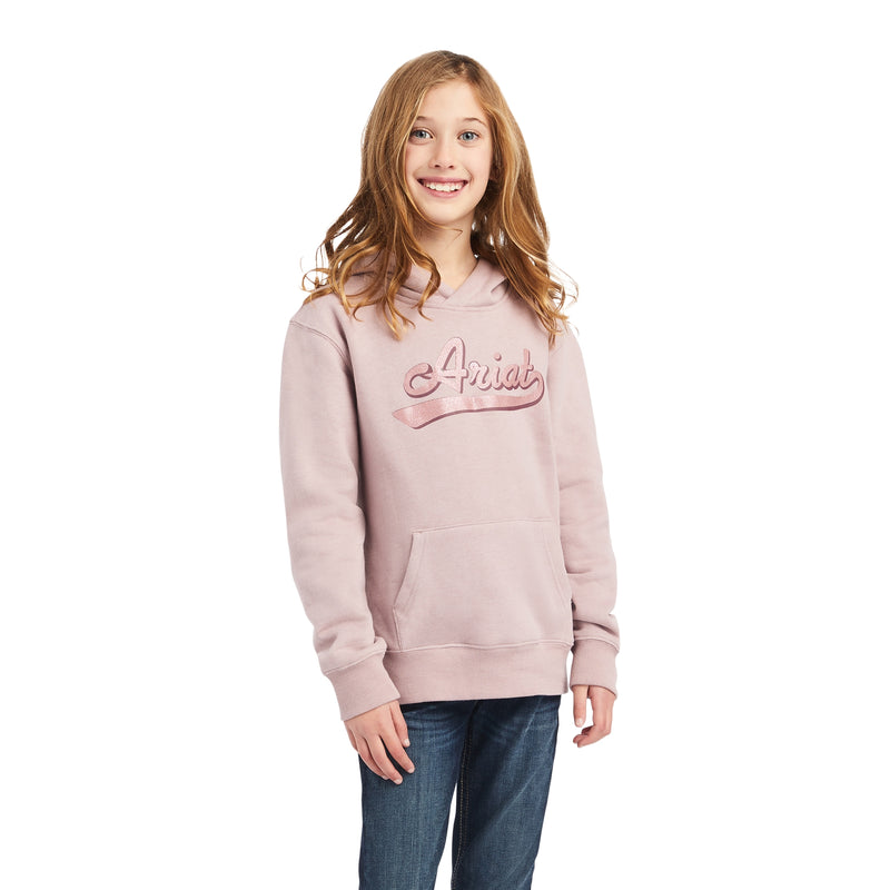 Ariat Kdis REAL Glitter Logo Hoodie