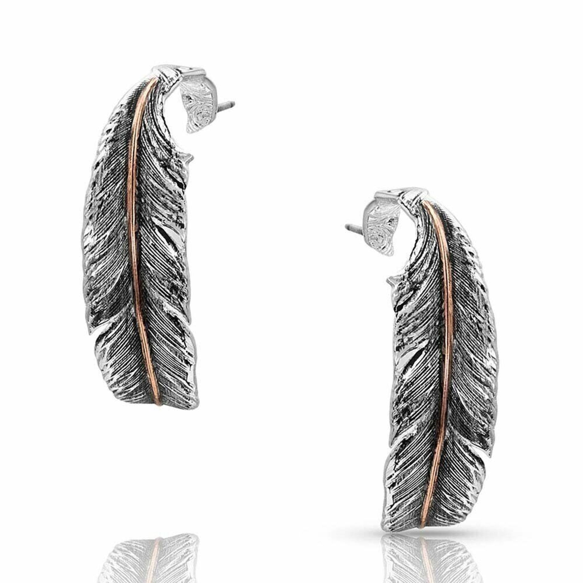 Montana Silversmiths Wind Dancer Hoop Earrings