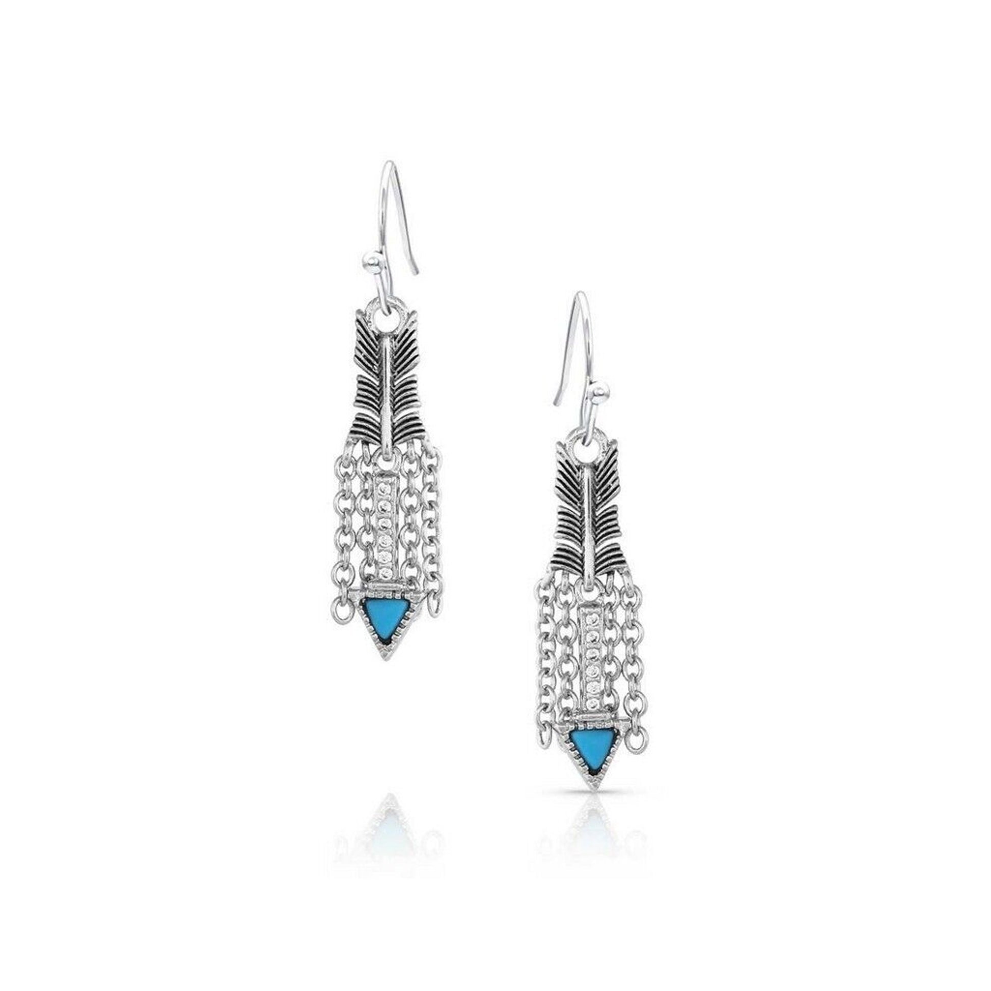 Montana Silversmiths Binding Freedom Turquoise Arrow Earrings
