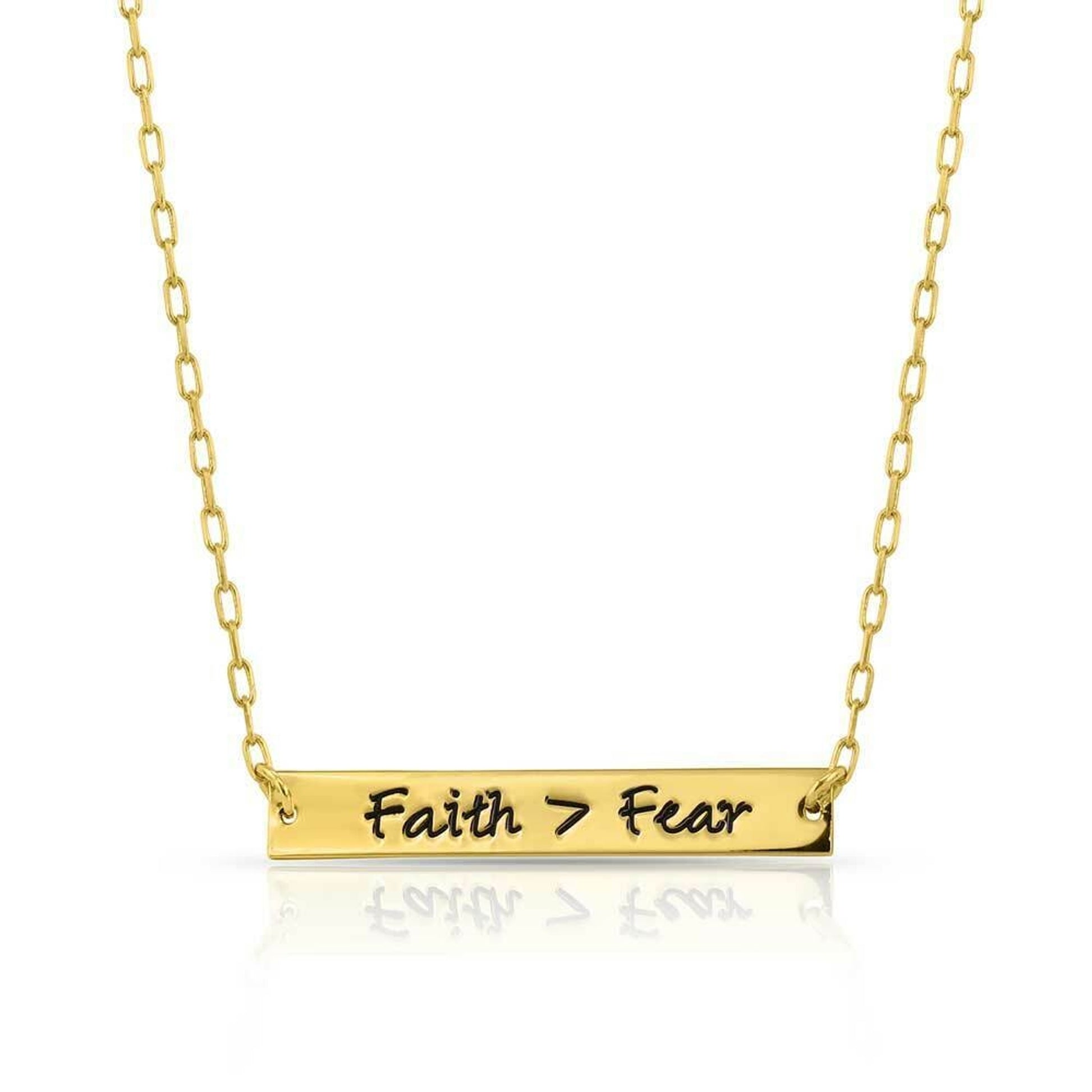 Montana Silversmiths Greater Faith Over Fear Necklace