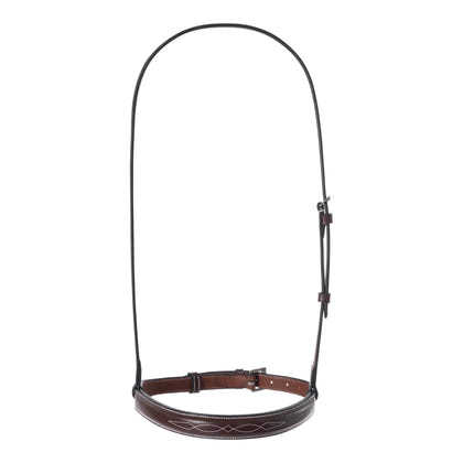 Huntley Equestrian Fancy Stitched Chain Noseband
