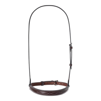 Huntley Equestrian Fancy Stitched Chain Noseband