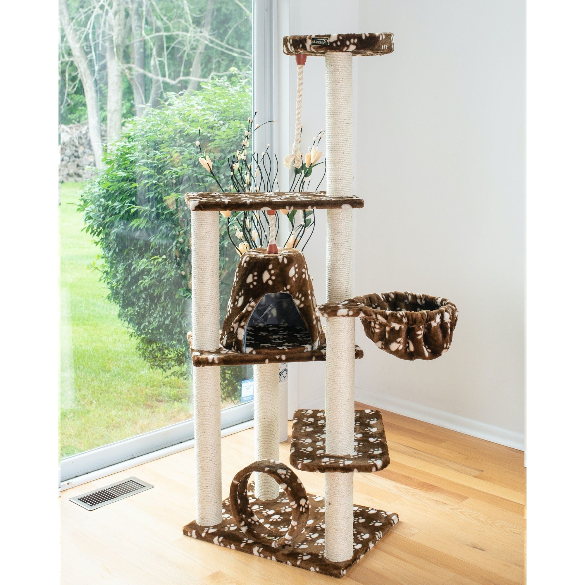 Armarkat Real Wood Cat Tree Model A6601 66in Paw