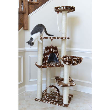 Armarkat Real Wood Cat Tree Model A6601 66in Paw