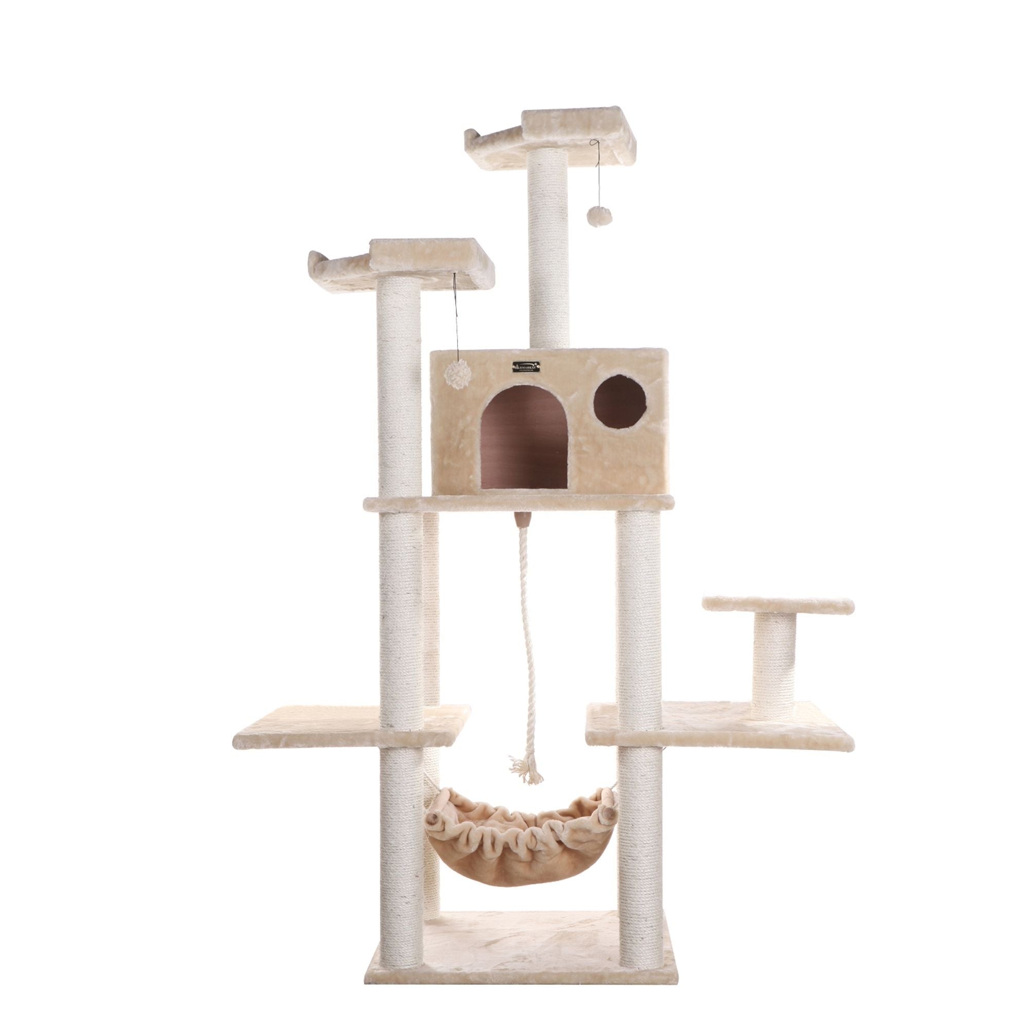 Armarkat Classic Real Wood Cat Tree 72in Beige