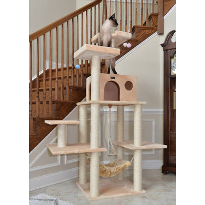 Armarkat Classic Real Wood Cat Tree 72in Beige