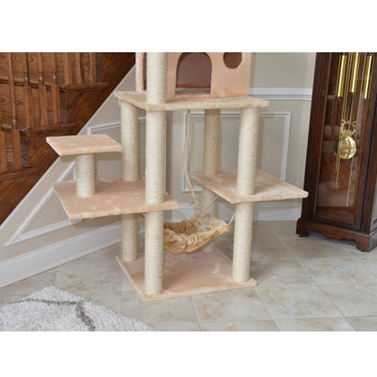 Armarkat Classic Real Wood Cat Tree 72in Beige