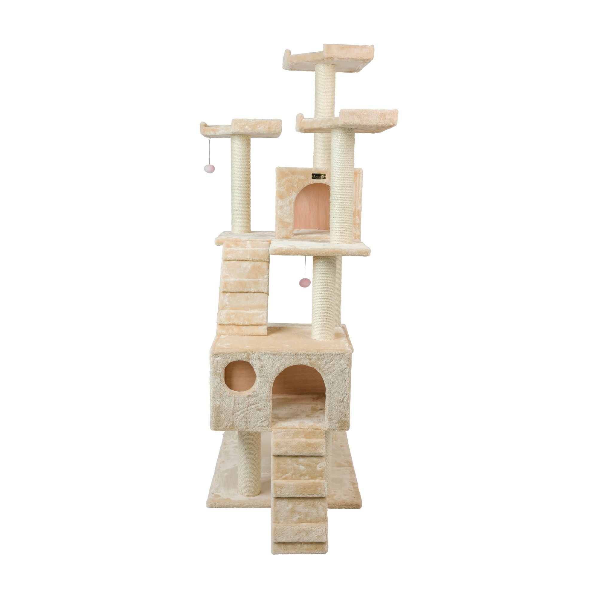 Armarkat Classic Real Wood Cat Tree 74in Beige