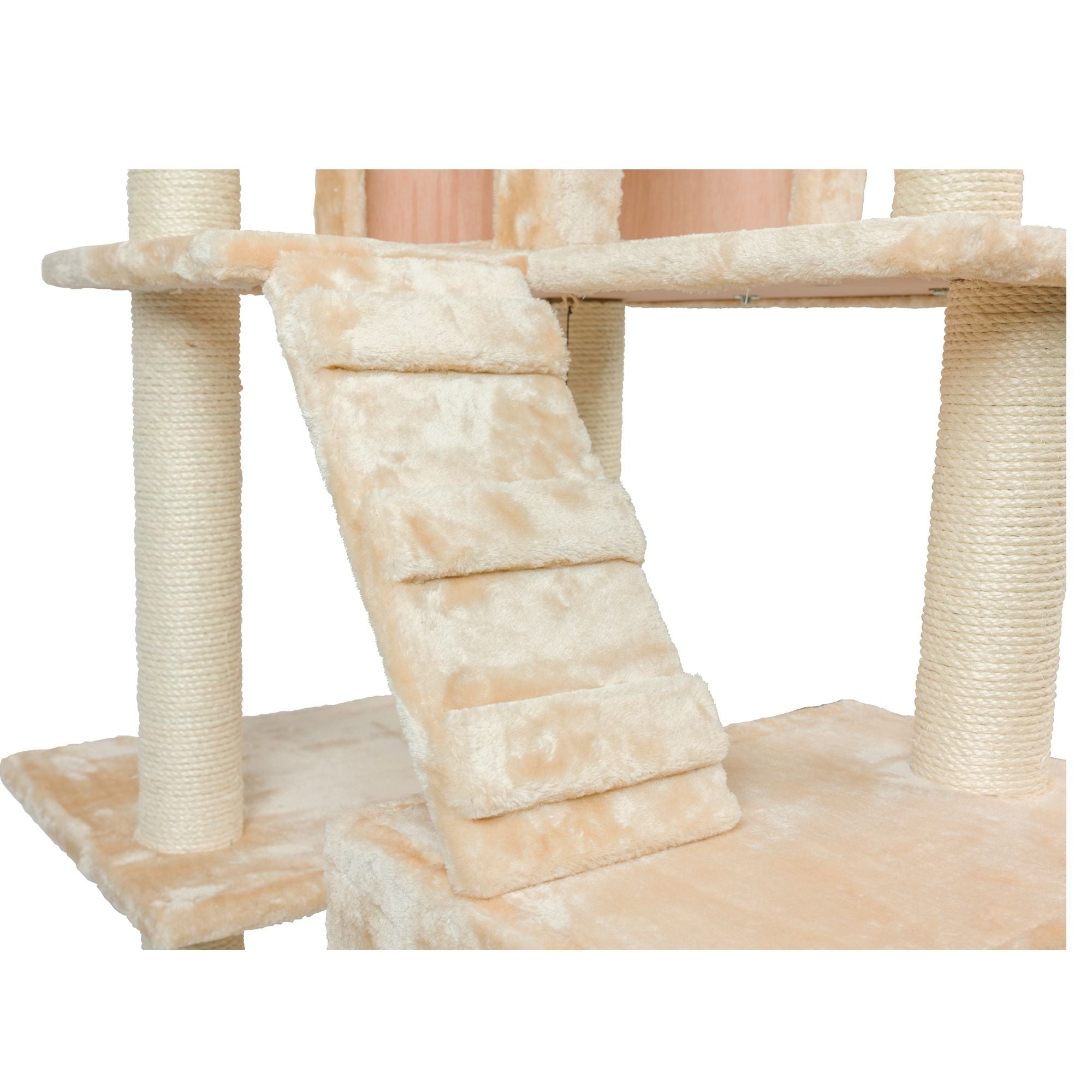 Armarkat Classic Real Wood Cat Tree 74in Beige