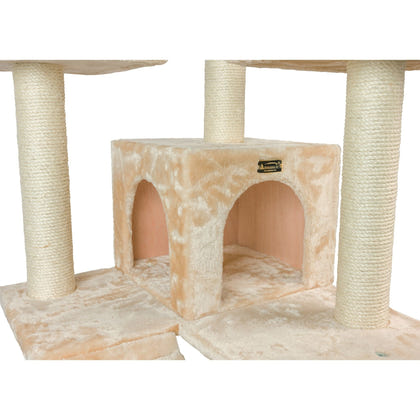 Armarkat Classic Real Wood Cat Tree 74in Beige