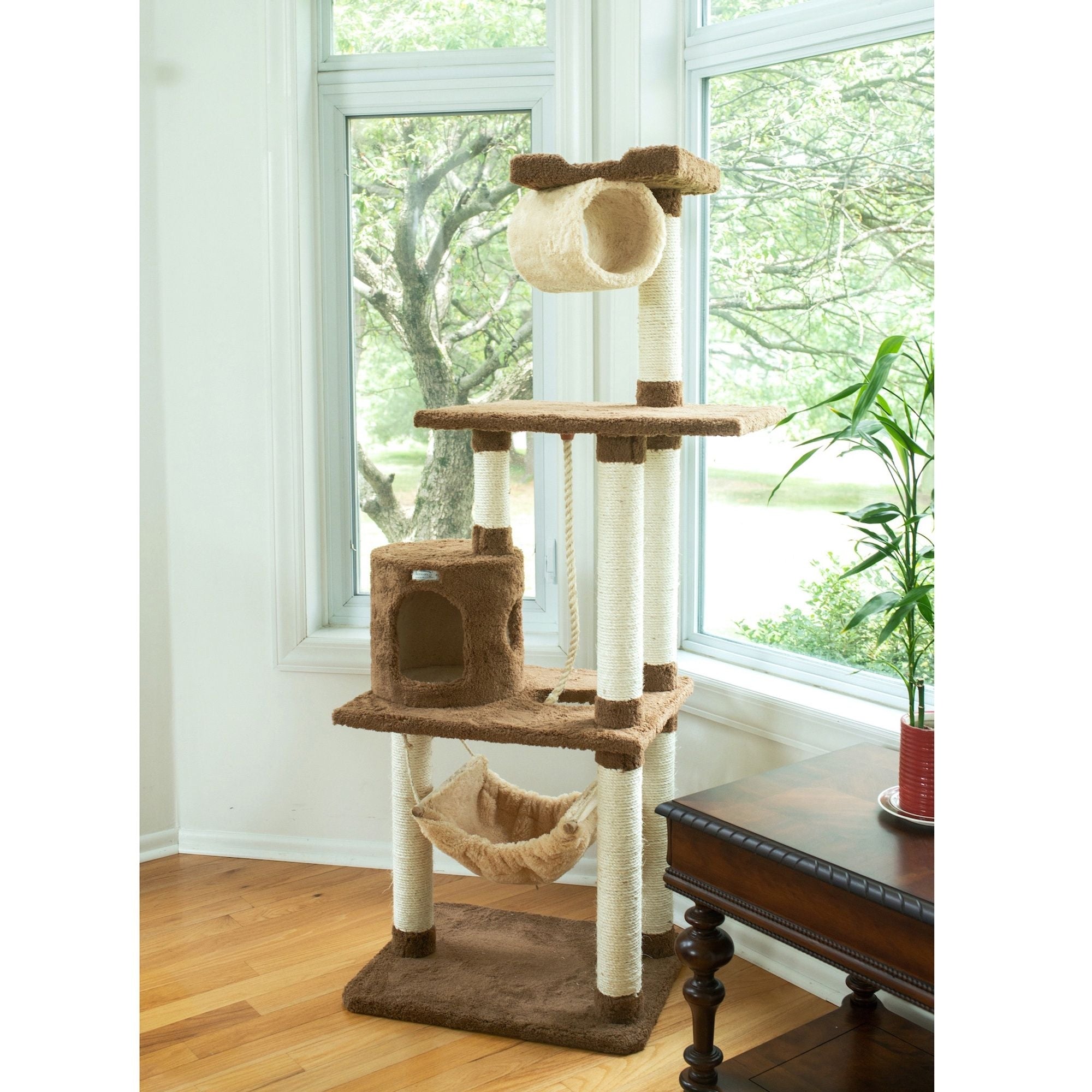 Armarkat Real Wood Cat Tree Model X7001 70in Tan
