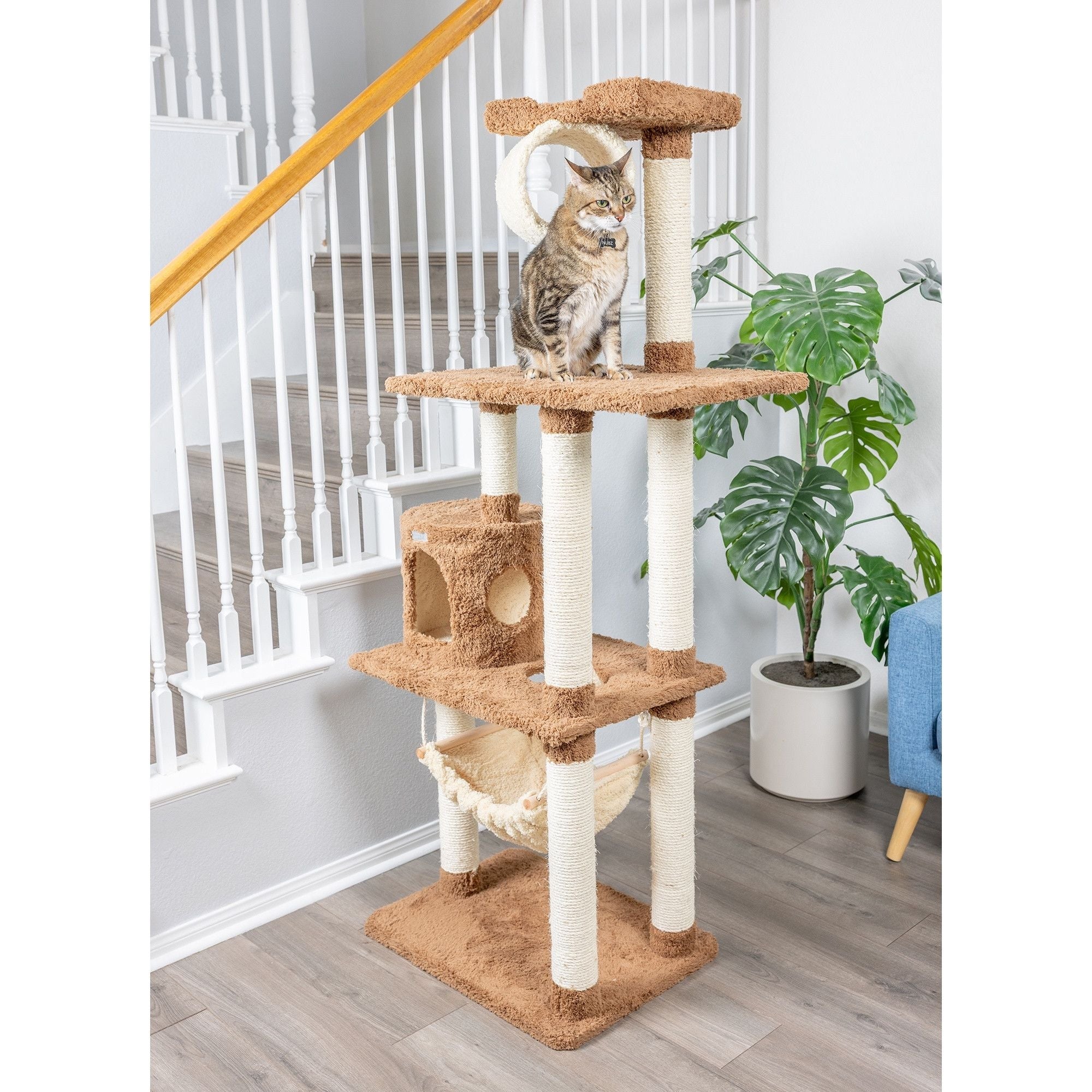Armarkat Real Wood Cat Tree Model X7001 70in Tan