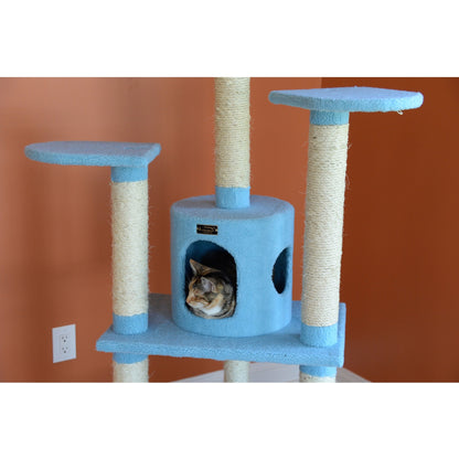 Armarkat Classic Real Wood Cat Tree 66in Blue