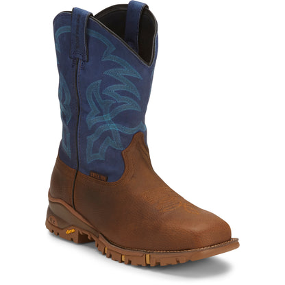 Tony Lama Mens Roustabout 11" Steel Toe Waterproof Work Boots