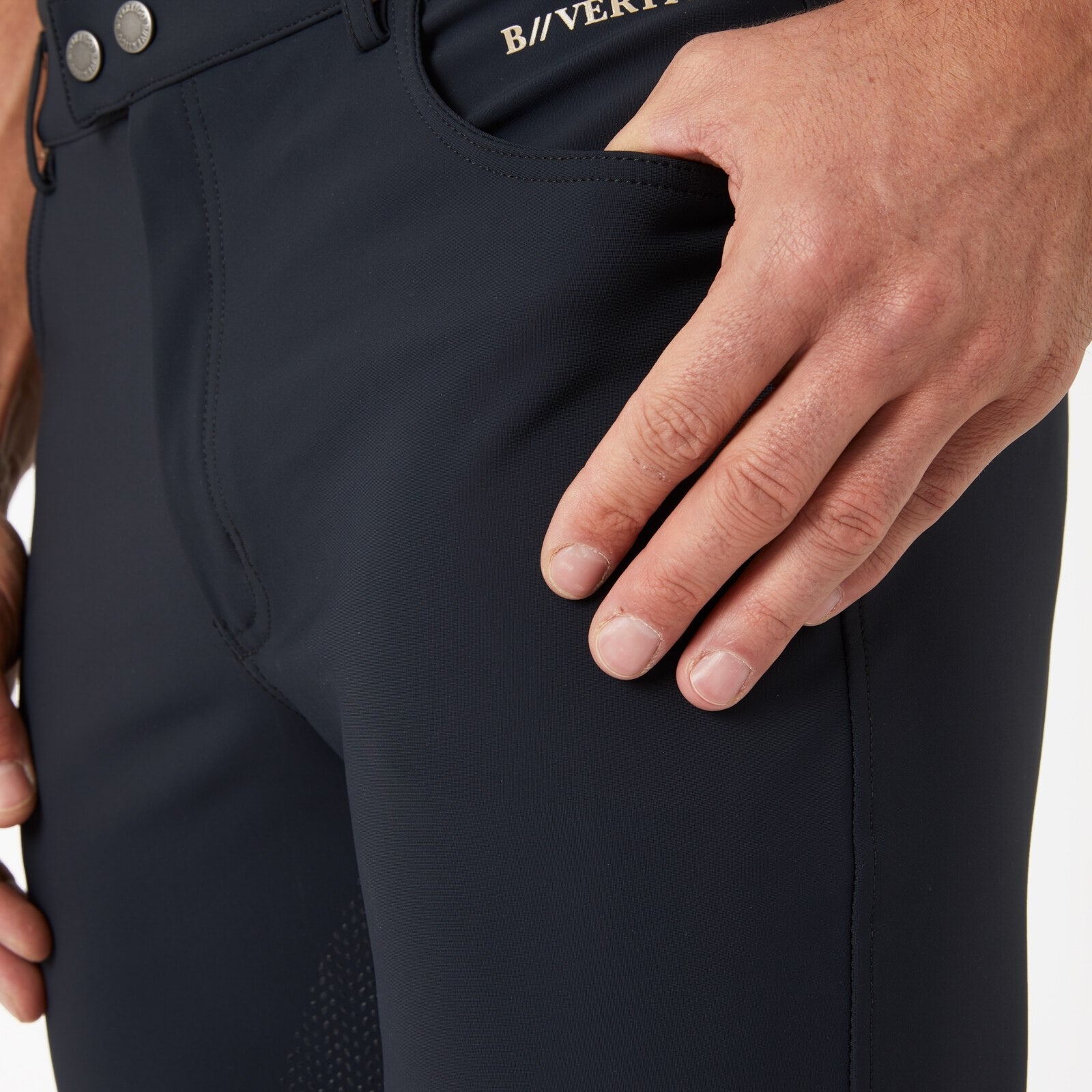 B Vertigo Mens Damien Knee Patch Breeches