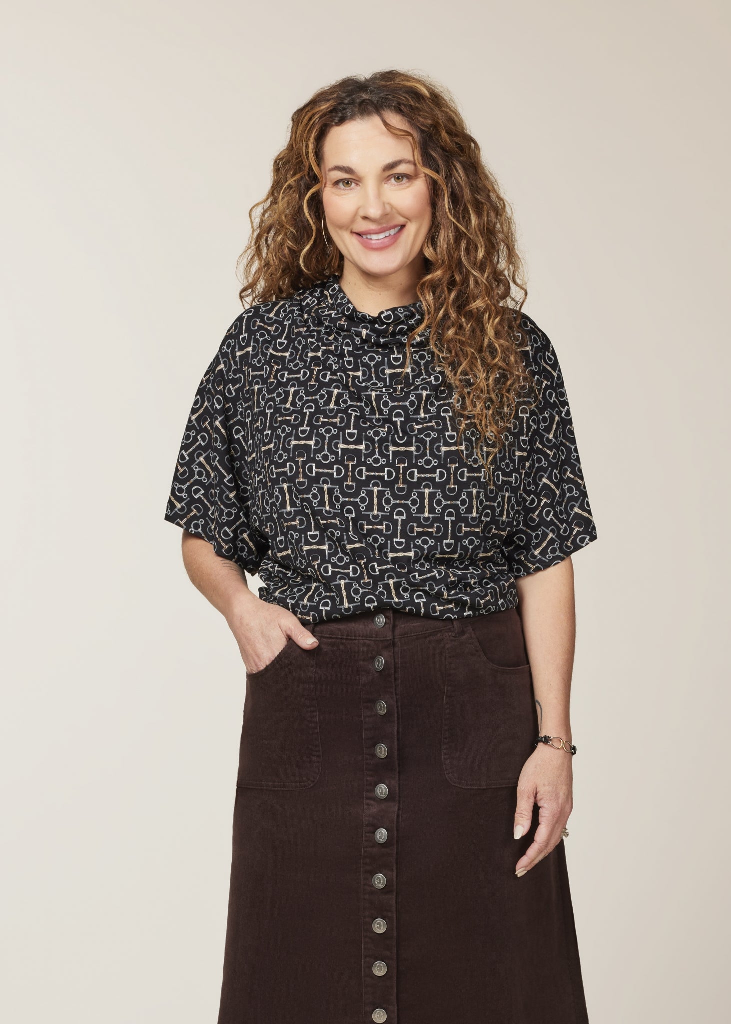 EQL by Kerrits Ladies Lexi Cowl Neck Dolman Top