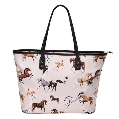 AWST Int'l "Lila" Horses All Over Handbag