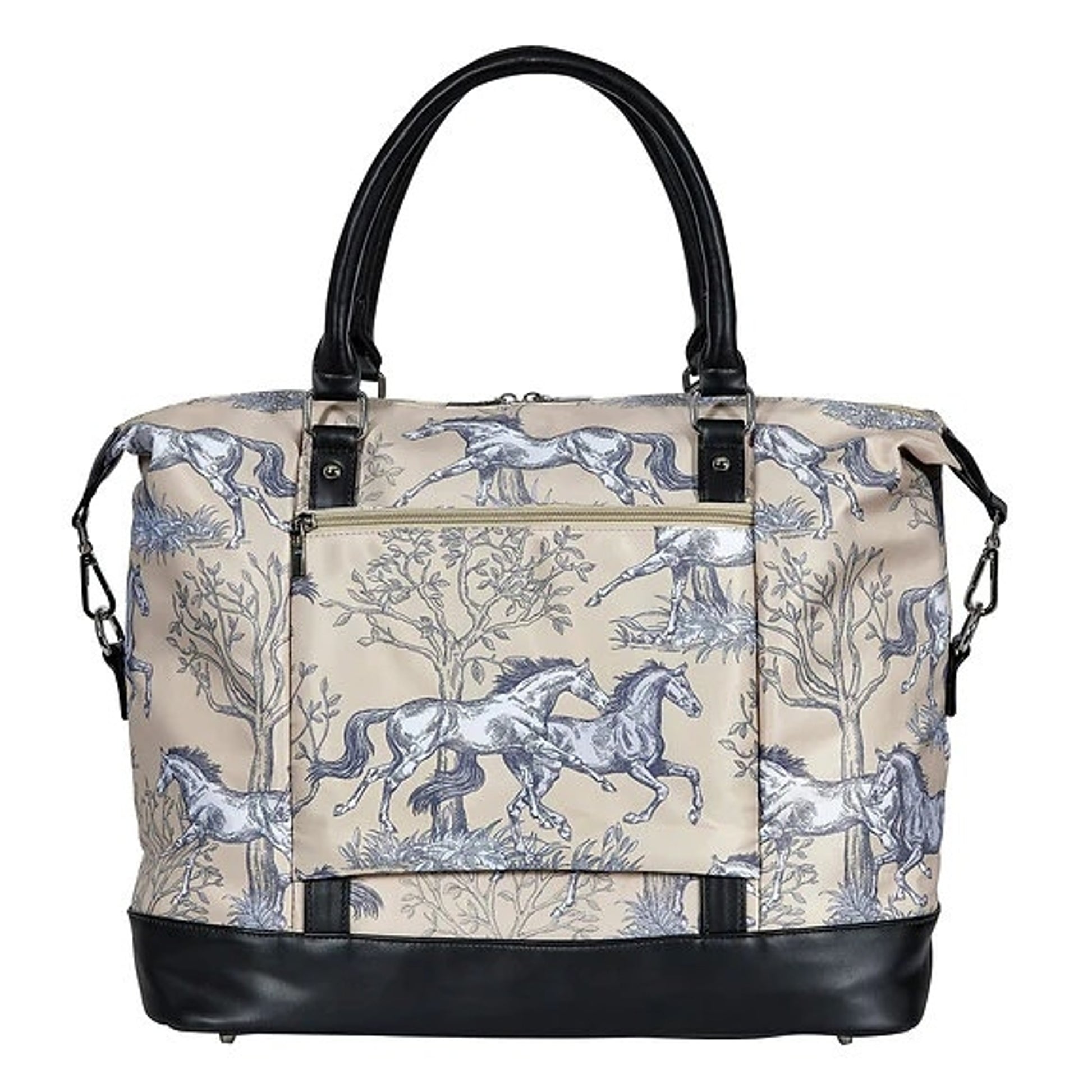 AWST Int'l "Lila" Toile Pattern Travel Bag with Tassel