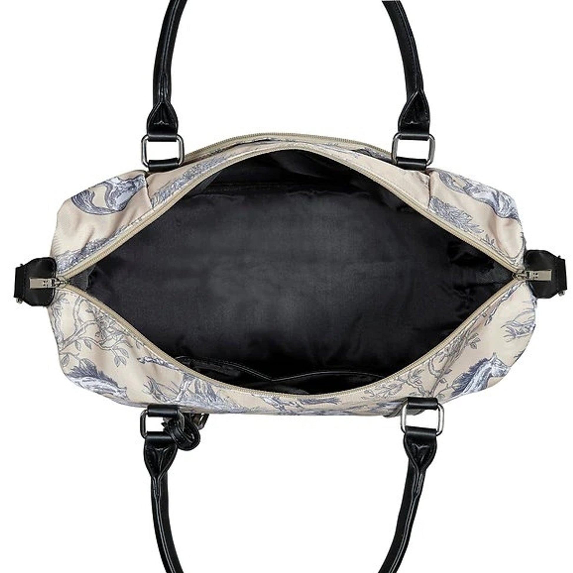 AWST Int'l "Lila" Toile Pattern Travel Bag with Tassel