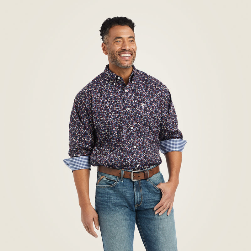 Ariat Mens Wrinkle Free Elliott Classic Fit Shirt