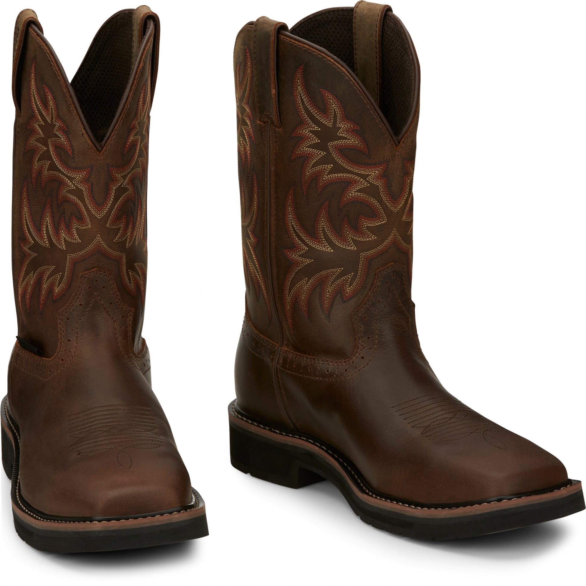 Justin Mens Driller 11" Waterproof Steel Toe Boots