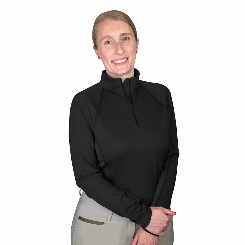 Ovation Ladies Quarter Zip Long Sleeve Sun Shirt