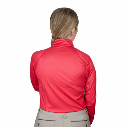Ovation Ladies Quarter Zip Long Sleeve Sun Shirt