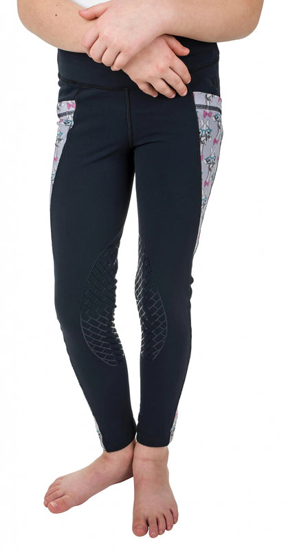 TuffRider Kids Minerva 3 Season Knee Patch Tights