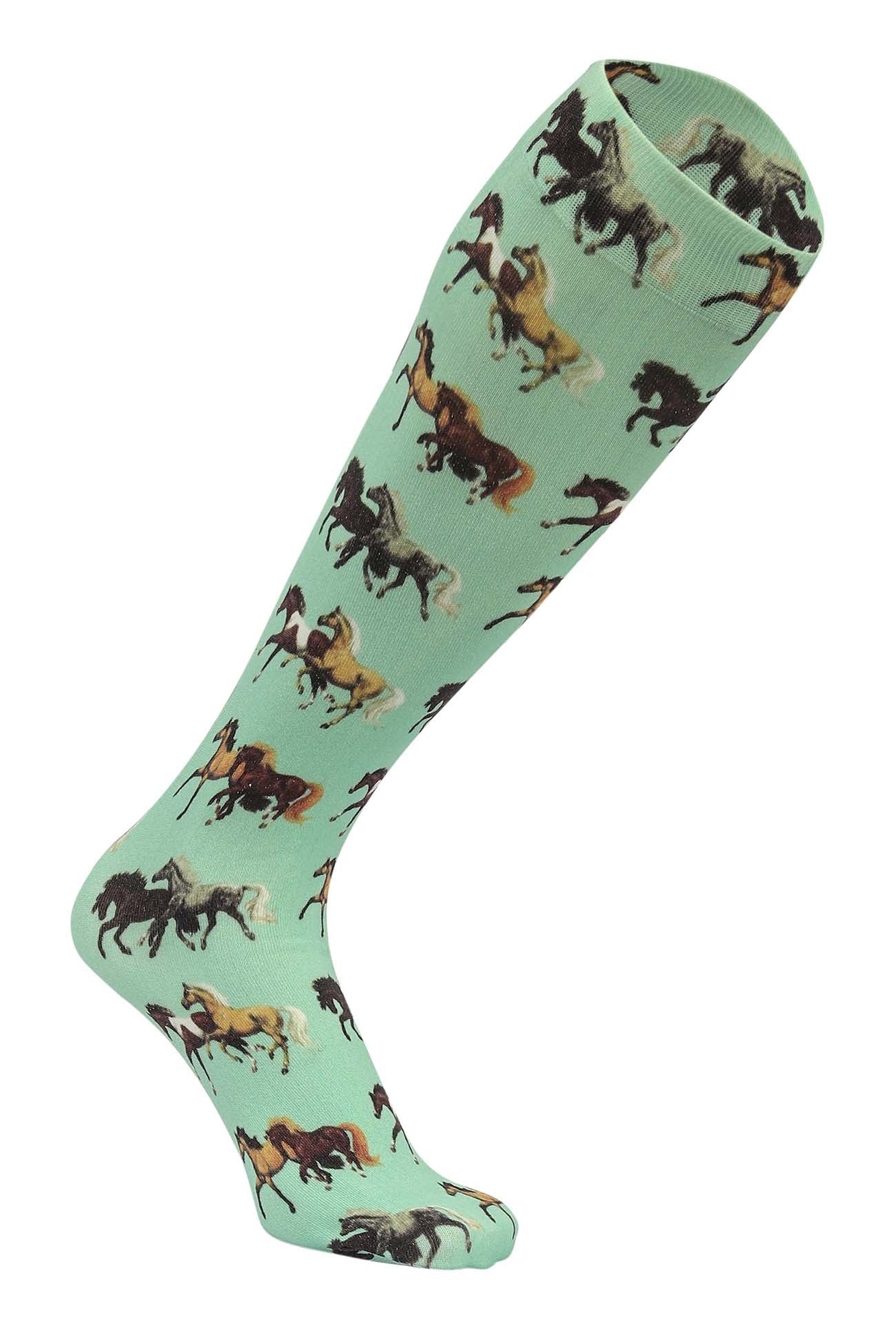 AWST Int'l Lila Horse Pairs Socks