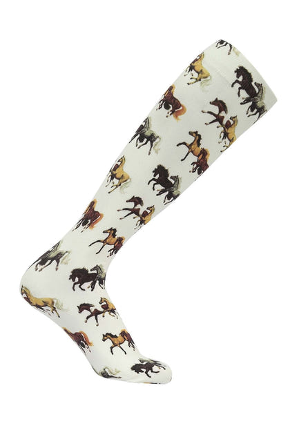 AWST Int'l Lila Horse Pairs Socks